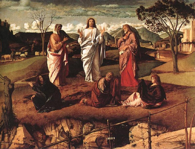 BELLINI, Giovanni Transfiguration of Christ fdr oil painting picture